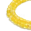 Natural Yellow Agate Bead Strands G-P457-B01-48-2