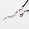 Round Leather Cord Necklaces Making MAK-I005-4mm-2