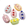 Imitation Food Opaque Resin Pendants X-RESI-A031-04-1