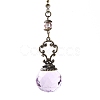 Faceted Glass Round Big Pendant Decorations HJEW-F007-A03-2