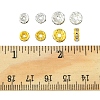 240Pcs 8 Styles Iron & Brass Rhinestone Spacer Beads FIND-FS0001-34-6