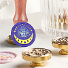 Brass Wax Seal Stamp with Handle AJEW-WH0184-1131-6