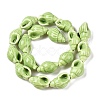 Handmade Printed Porcelain Beads Strand PORC-T133-01C-2