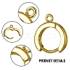 8Pcs 2 Colors Brass Huggie Hoop Earring Findings KK-SZ0005-36-2