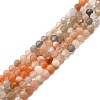 Natural Multi-Moonstone Beads Strands G-P457-A03-24-1
