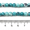 Synthetic Ocean White Jade Beads Strands G-L019-6mm-17-5