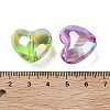 Luminous UV Plating Rainbow Iridescent Acrylic Beads OACR-O008-09-3