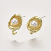 Alloy Stud Earring Findings PALLOY-S121-248-2