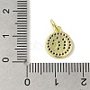 Brass Micro Pave Cubic Zirconia Charms KK-M283-25C-02-3