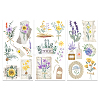 3 Sheets 3 Styles PVC Waterproof Decorative Stickers DIY-WH0404-016-1