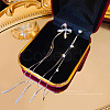 Imitation Pearl Tassel Dangle Earrings DX8372-10-1