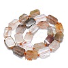 Natural Rutilated Quartz Beads Strands G-K245-J18-01-2