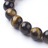 Natural Tiger Eye Beads Strands X-G-C076-10mm-1B-3