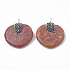 Synthetic Coral Pendants CORA-S023-30-3