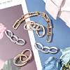 CHGCRAFT 4 Styles Zinc Alloy Decorated Chain FIND-CA0003-92-4