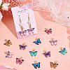SUNNYCLUE 24Pcs 6 Colors  Butterfly Alloy Enamel Pendant Decorations HJEW-SC0001-40-4