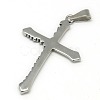 Fashionable Retro 304 Stainless Steel Cross Pendants STAS-L017-86-2