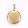 Ion Plating(IP) 316 Stainless Steel Locket Pendants STAS-O103-30G-1