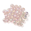 UV Plating Luminous Transparent Acrylic Beads OACR-P010-07A-3
