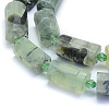 Frosted Natural Prehnite Beads Strands G-L552C-04-2
