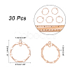 CHGCRAFT 30Pcs Alloy Connector Charms FIND-CA0006-37-2