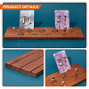 Wood Earring Display Card Holders ODIS-WH0070-09B-5