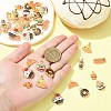 40Pcs 8 Styles Alloy Enamel Pendants PALLOY-CJ0001-159-4