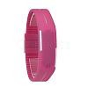 High Quality LED Light Rectangle Silicon Electronic Wristwatches WACH-N045-03J-3