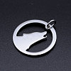 Non-Tarnish 201 Stainless Steel Pendants STAS-T046-JA354-1-2