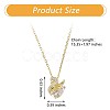 Clear Cubic Zirconia Swan Pendant Necklace JN1063C-3