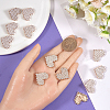 Gorgecraft 12Pcs Alloy Crystal Rhinestone Shank Buttons BUTT-GF0003-65KCG-3