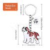 WEWAYSMILE Dog Keychain Car Keychain Pet Pendant Key-Ring Lovely Dog Key-ring Portable Metal Keychain Gift for Pet Lover Birthday Puppy Theme Party Supplies (St Bernard) JX801A-2