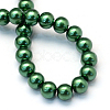 Baking Painted Pearlized Glass Pearl Round Bead Strands X-HY-Q003-4mm-71-4