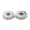 Brass Micro Pave Clear Cubic Zirconia Beads ZIRC-P091-04B-RS-2