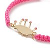 Brass Eye Link Bracelet for Women BJEW-JB09025-3