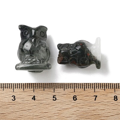 Natural Bloodstone Carved Figurines DJEW-L023-G10-1