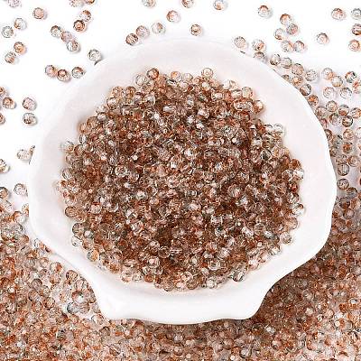 Baking Paint Electroplate Transparent Glass Seed Beads SEED-N006-07N-1