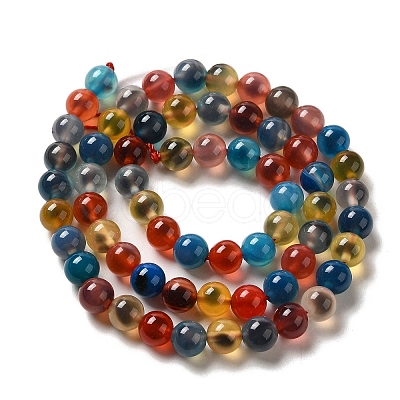 Natural Runny Agate Beads Strands G-K356-A01-01-1