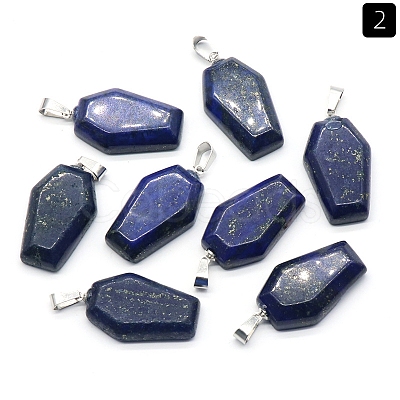 Natural Lapis Lazuli Pendants PW-WG38001-02-1