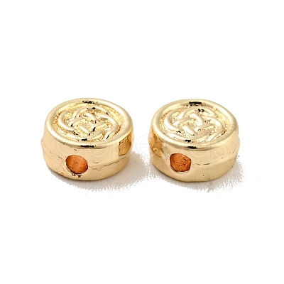 Rack Plating Alloy Beads PALLOY-D004-06LG-1