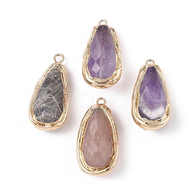 Natural Mixed Gemstone Pendants G-I277-03G-1