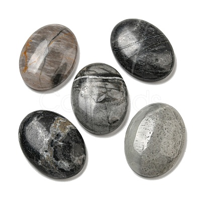 Natural Picasso Jasper Cabochons G-C115-01B-37-1