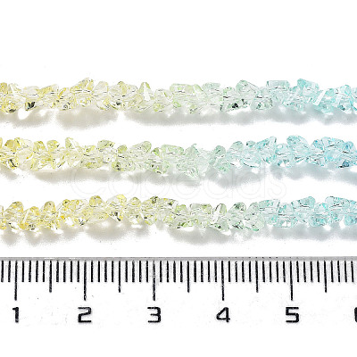 Transparent Glass Bead Strands GLAA-H023-03D-1