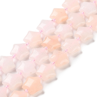 Natural Rose Quartz Beads Strands G-NH0005-026-1