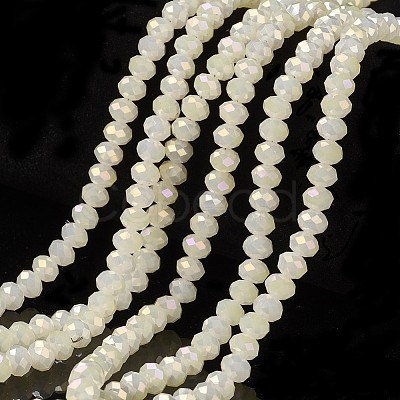 Electroplate Glass Beads Strands EGLA-A034-J4mm-T07-1