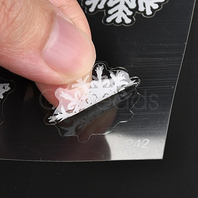 Waterproof Plastic Self Adhesive Stickers DIY-F064-15-1