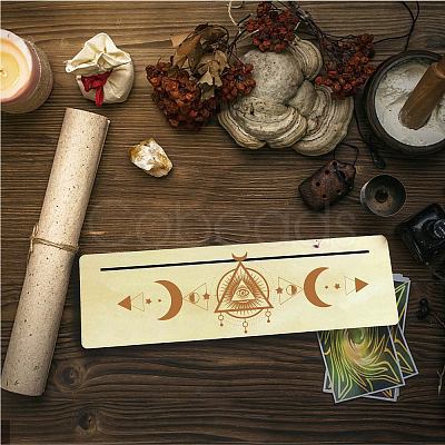 Natural Wood Card Stand for Tarot DJEW-WH0034-02J-1