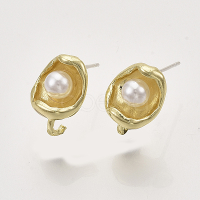 Alloy Stud Earring Findings PALLOY-S121-248-1