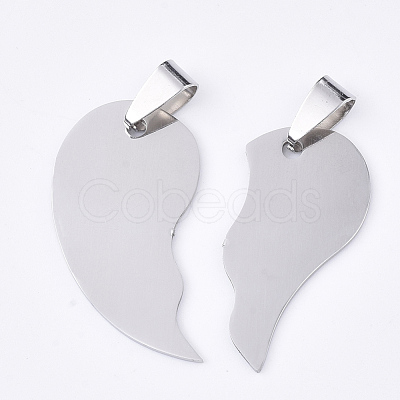 Non-Tarnish 201 Stainless Steel Split Pendants STAS-T048-25-1