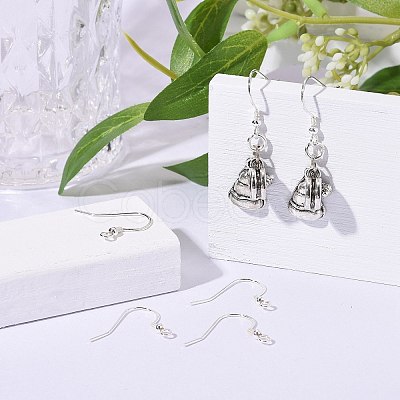 925 Sterling Silver Earring Hooks X-STER-K167-050S-1